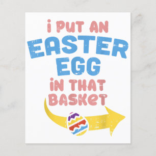 Papier J'Ai Mis L'Oeuf De Pâques Dans Le Panier Annonce D
