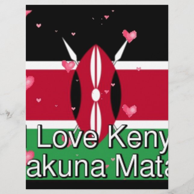 Papier J'Aime ! Kenya Hakuna Matata (Devant)