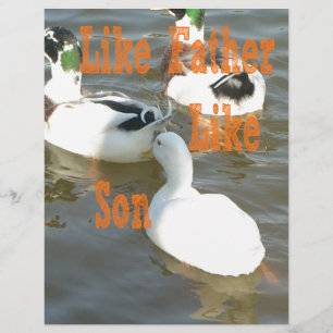 Papier J'aime mon garçon comme un père comme un fils