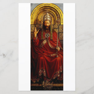 Papier Jan van Eyck Dieu le Père sur un Trône Beaux-Arts