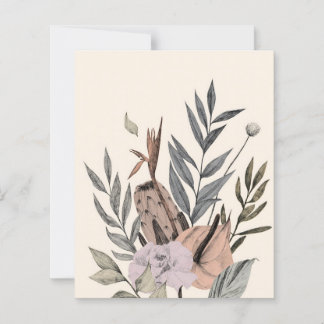 Papier Jardin botanique de Boho - Illustration florale
