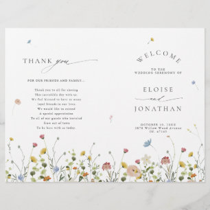 Papier Jardin Fleur sauvage de printemps Floral minimalis
