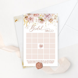 Papier Jardin floral boho nuptiale jeu de bingo