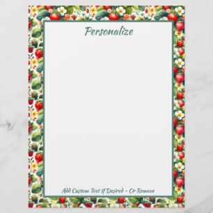 Papier Jardin Floral Fleur Fraise vintage
