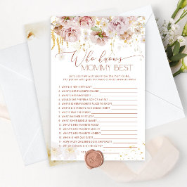 Papier Jardin floral qui connaît maman meilleur jeu