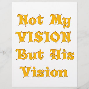 Papier Jaune Doré "Pas Ma Vision Mais Sa Vision"   Ins