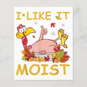 Papier Je L'Aime Moist Funny Turquie Dîner Thanksgiv