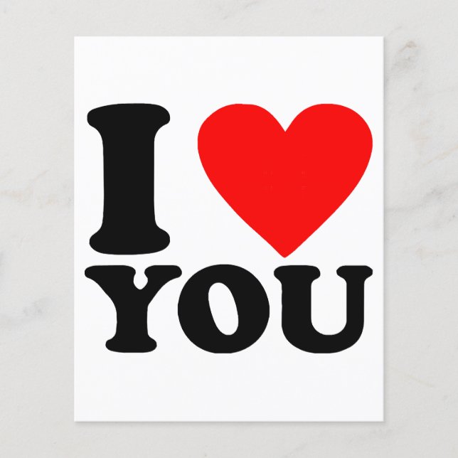 Papier Je T'Aime (Devant)