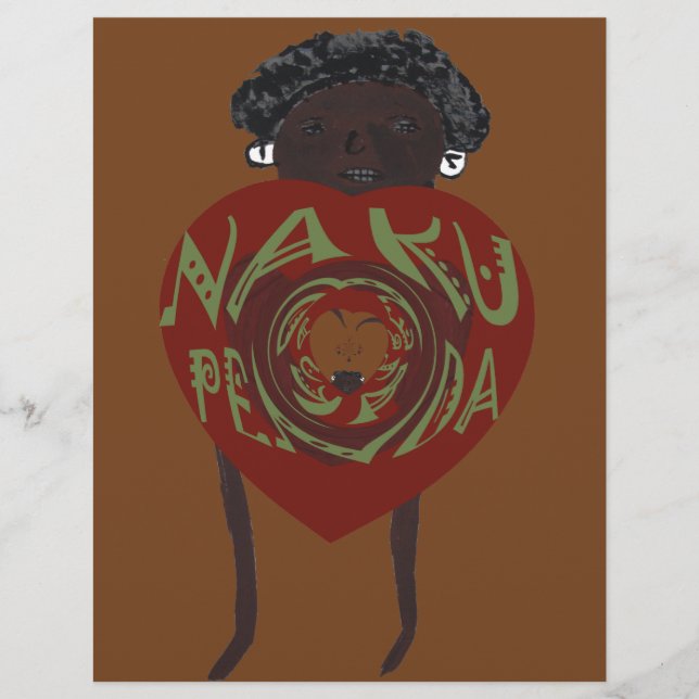 Papier Je T'Aime ! Nakupenda Sana (Devant)