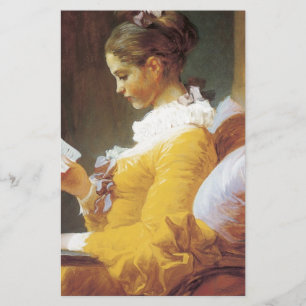 Papier Jean-Honore Fragonard Le lecteur