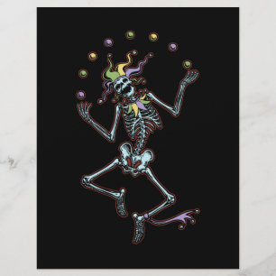Papier Jester Skeleton
