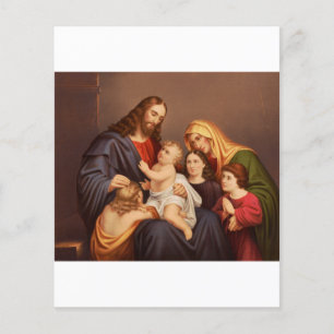 Papier Jésus-Christ avec des enfants