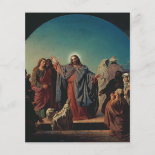Papier Jésus réveille Lazare par Robert Wilhelm Ekman 