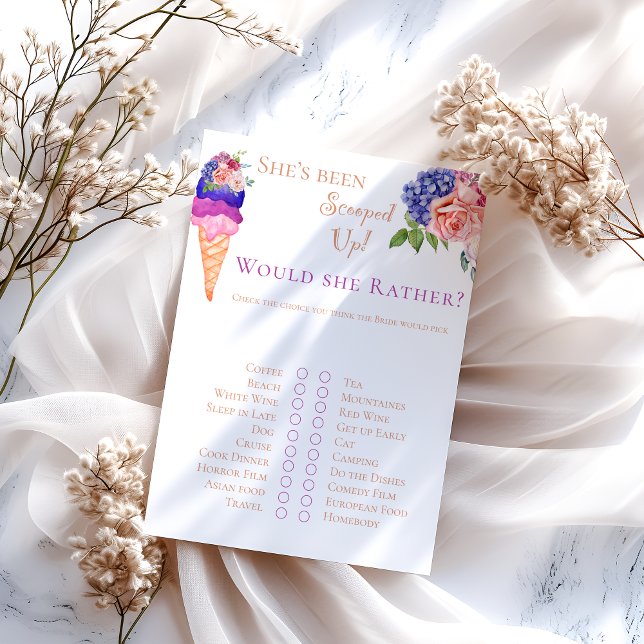 Papier Jeu amusant de réception de mariage floral avec de (Créateur téléchargé)