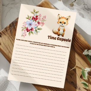 Papier Jeu baby shower de capsule temporelle