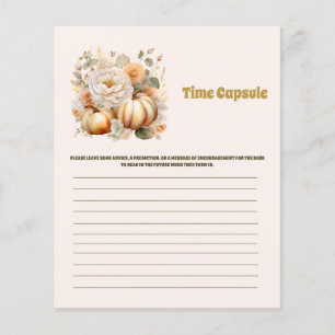 Papier Jeu baby shower de capsule temporelle