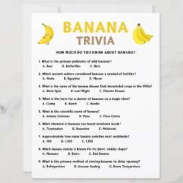 Papier Jeu Banana Trivia