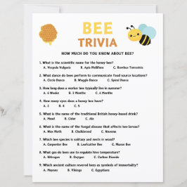 Papier Jeu Bee Trivia