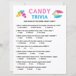 Papier Jeu Candy Trivia