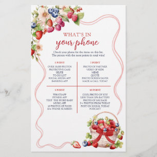 Papier Jeu Coquette Berry in Love What's In Your Phone