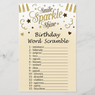 Papier Jeu d'Anniversaire d'or