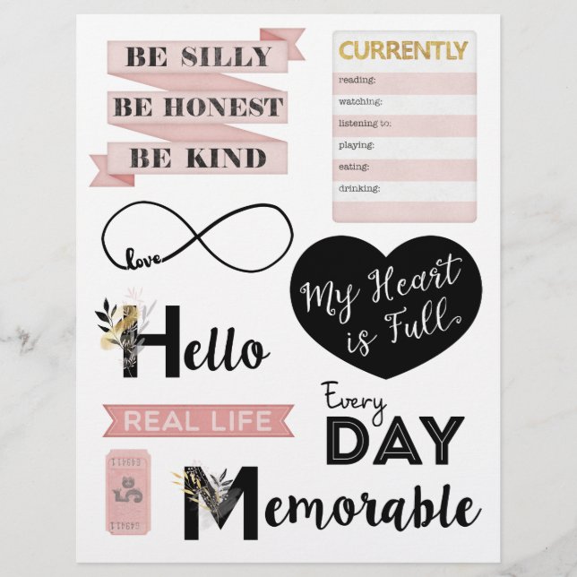 Papier Jeu d'art Word "Plaisirs simples" 02 (Devant)