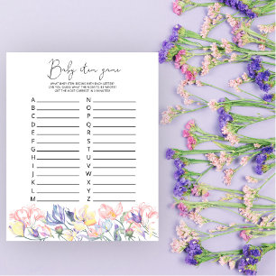 Papier Jeu d'article bébé Fleurs sauvages Bébé Jeu de Bab