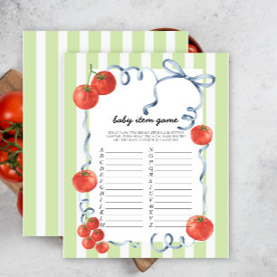 Papier Jeu d'article pour bébé tomate. Jeu baby shower