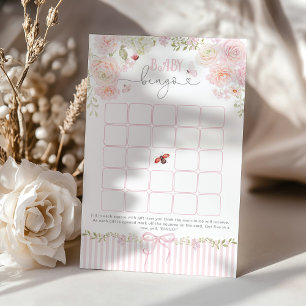 Papier Jeu de Baby Shower Bébé Bingo Love Bug