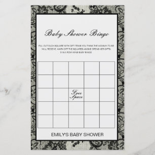 Papier Jeu de Baby shower de Bingo de bébé modifiable IMP