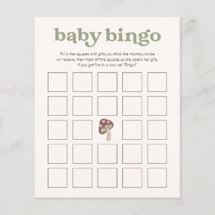 Papier Jeu de Baby shower de champignons Whimsical Bing