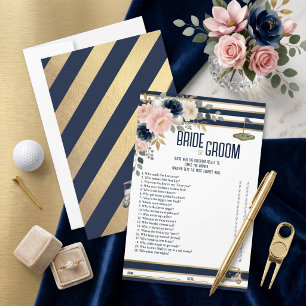 Papier Jeu de Baby Shower de Golf : Devinez qui est la Ma