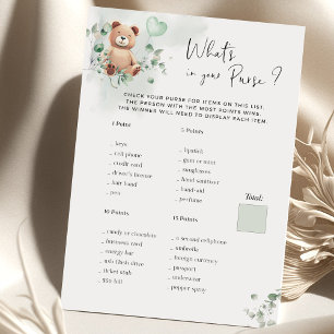 Papier Jeu de Baby shower d'ours - Quoi de neuf dans votr
