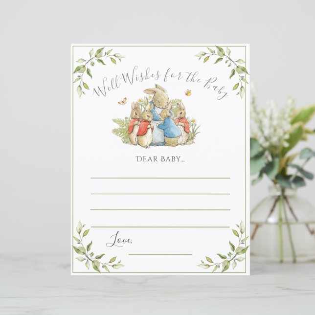 Papier Jeu de Baby shower lapin (Debout devant)