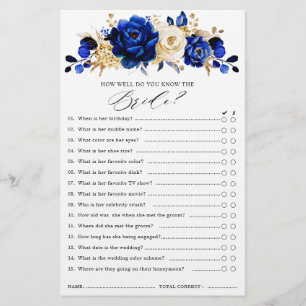 Papier Jeu de Baby Shower Mariage Métalisé Bleu Royal Jau