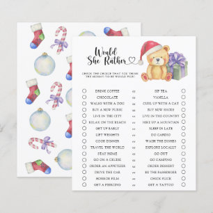 Papier Jeu de baby shower « Ours / Ou plutôt »