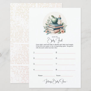 Papier Jeu de Baby Shower sur le thème du livre – Devinez
