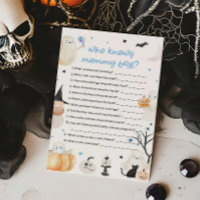 Jeu de bébé Halloween qui connaît le mieux maman