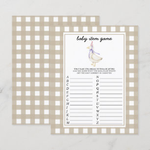 Papier Jeu de bébé oie. Jeu de Baby Shower
