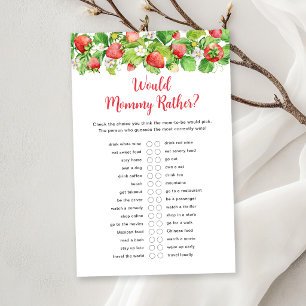 Papier Jeu de bébé Strawberry Would Mommy Rather