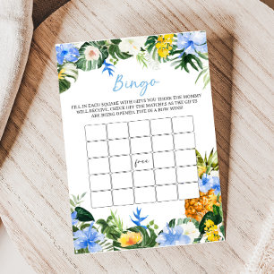 Papier Jeu de Bingo Baby Shower Aloha Ananas