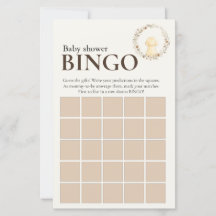 Jeu de Bingo Baby Shower | Golden Retriever