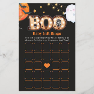 Papier Jeu de bingo Halloween neutre en termes de genre U