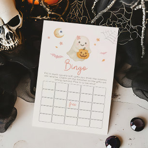 Papier Jeu de Bingo Halloween Rose Little Boo