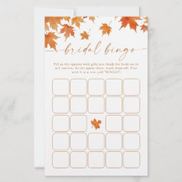 Papier Jeu de Bingo pour Baby Shower d'Automne