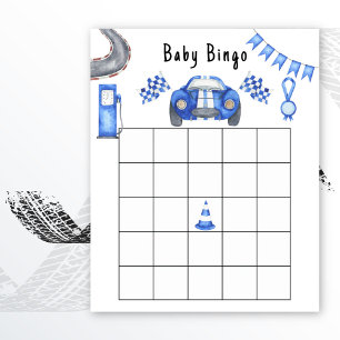 Papier Jeu de bingo pour baby shower de course