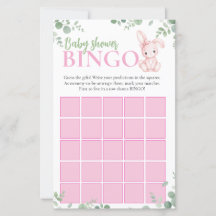 Jeu de Bingo pour Baby Shower Little Bunny Baby Gi