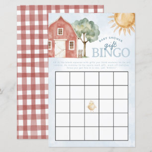 Papier Jeu de Bingo pour Baby Shower sur le thème de la F