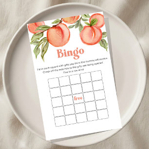 Papier Jeu de Bingo pour Baby Shower Sweet Little Peach