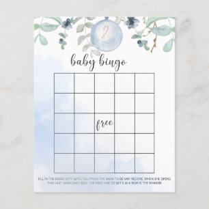 Papier Jeu de bingo pour bébé d'hiver